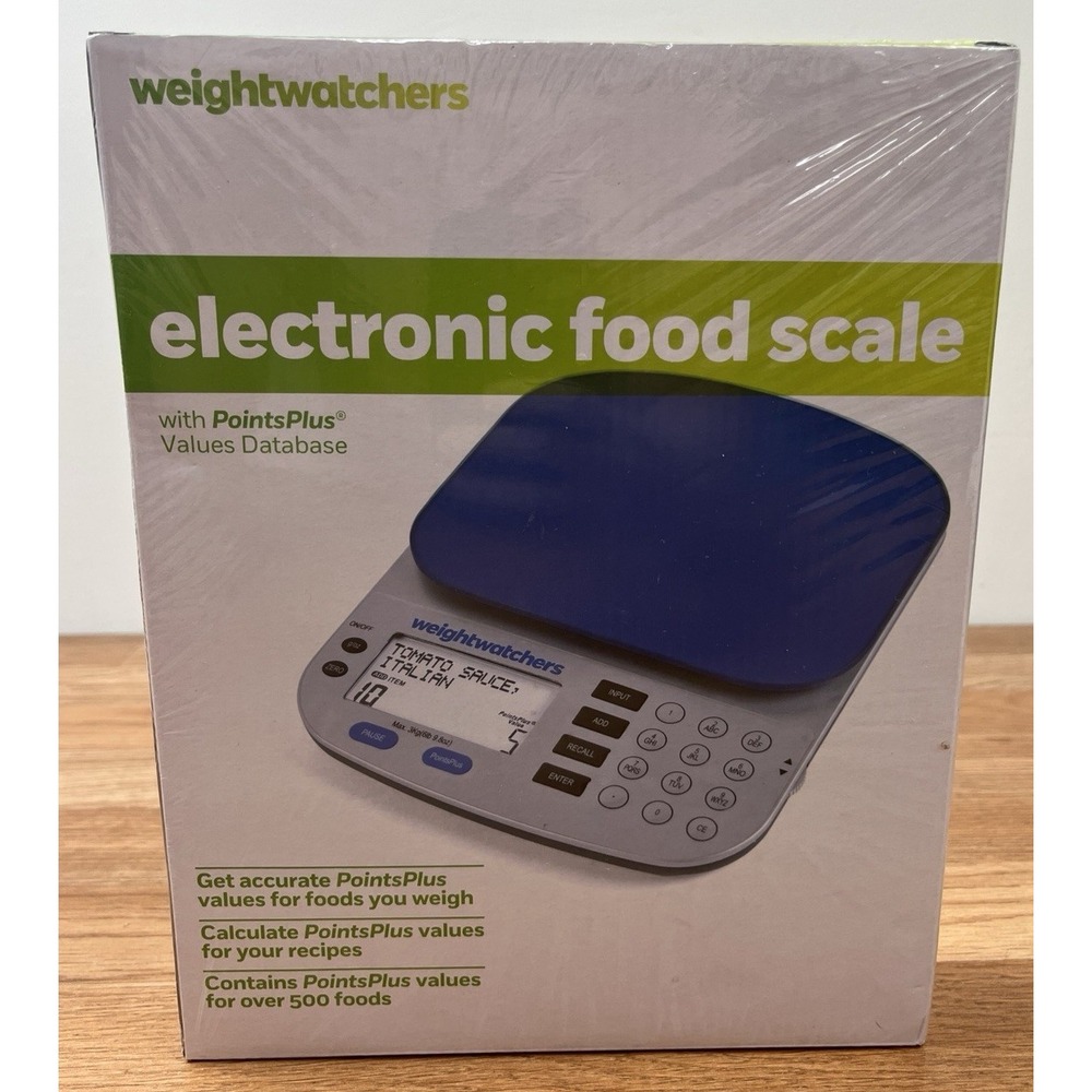 Weight Watchers Electronic Food Scale with PointsPlus Values Database NEW Sealed